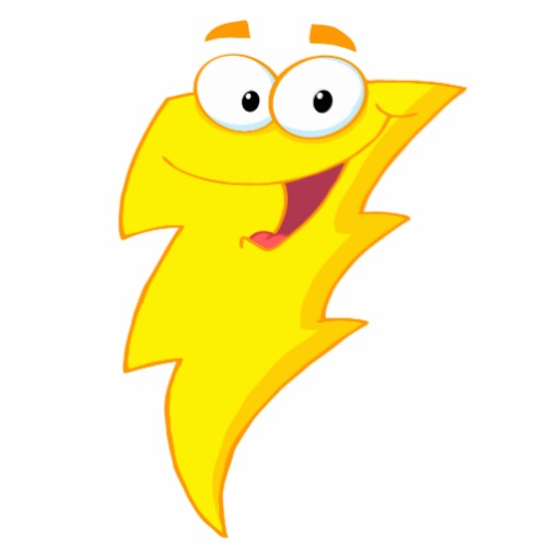512x512 Cartoon Lightning Bolt Clipart