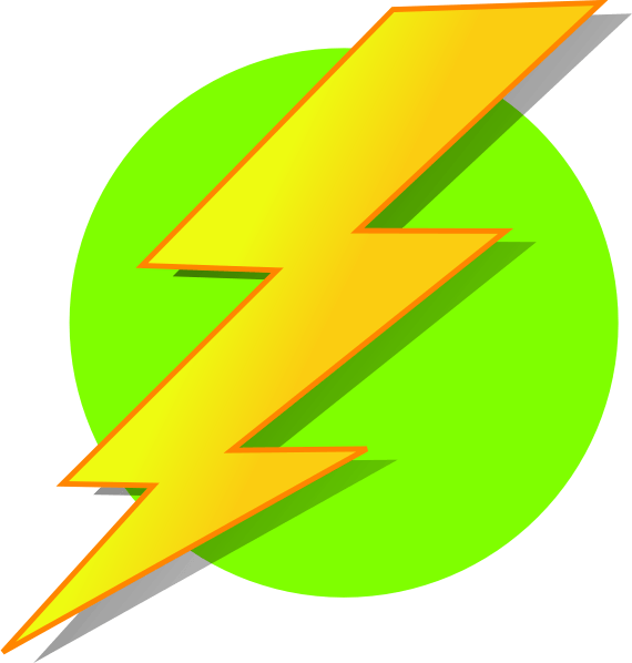 570x598 Lightning Bolt Clipart