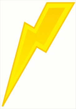 246x350 Free Lightning Yellow Bolt Clipart