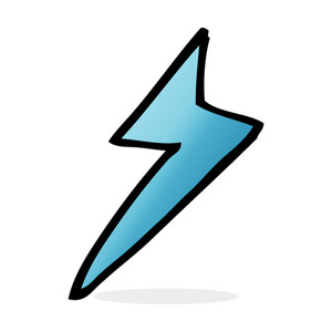 300x300 Lightning Bolt Stroke Icon Royalty Free Stock Image
