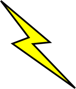 255x298 Lightning Bolt Clip Art
