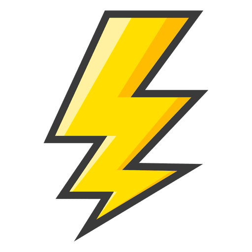 512x512 Yellow Lightning Bolt Icon