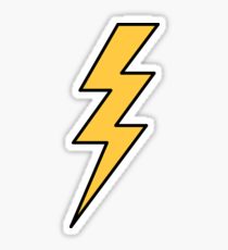 210x230 Lightning Bolt Stickers Redbubble