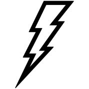 178x178 Lightning Clipart Black And White