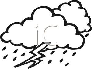 300x226 Thunder Clipart Black And White