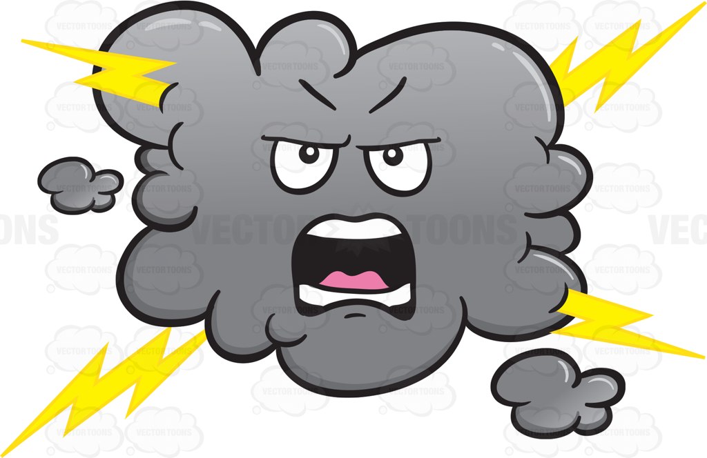 1024x664 Lightning Clipart Angry Cloud