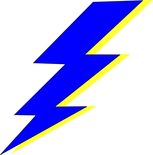 588x597 Lightning Bolt Right Png, Svg Clip Art For Web
