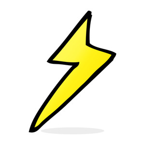 300x300 Lightning Bolt Stroke Icon Royalty Free Stock Image