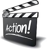 165x170 Clipart Of Lights Camera Action K4790952