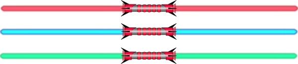 600x129 Lightsaber Double Clip Art Free Vector In Open Office Drawing Svg