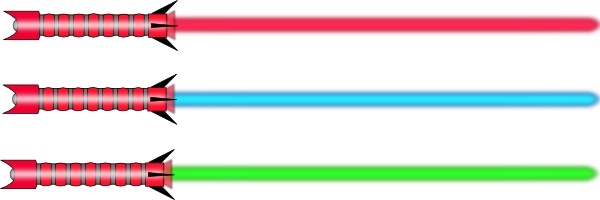 600x200 Lightsaber Clip Art Free Vector In Open Office Drawing Svg ( Svg