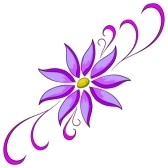 168x168 Clip Art Flowers Purple Lilacs Clipart