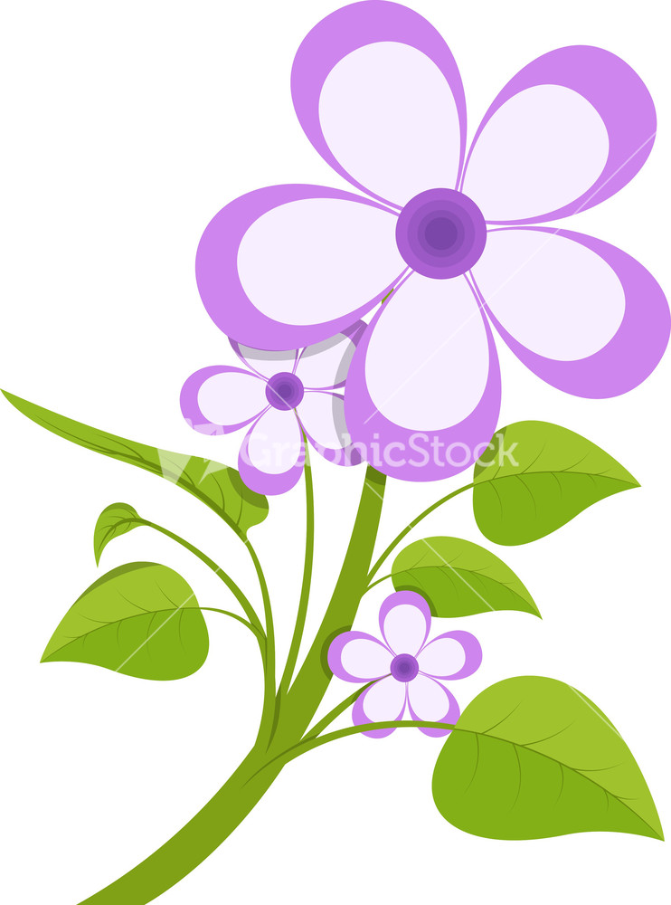 742x1000 Flower Clipart Vector