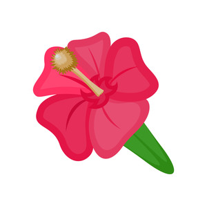 300x298 Lily Flower Vector Silhouette Royalty Free Stock Image