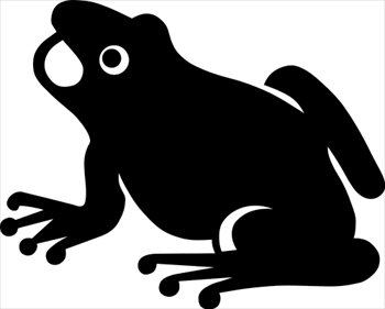 350x281 Free Frog Silhouette Clipart