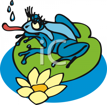 350x343 Girl Frog Clipart