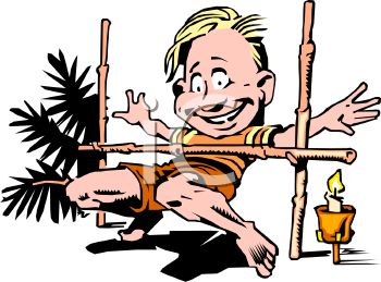 350x259 Royalty Free Clip Art Image Guy On Vacation Doing The Limbo