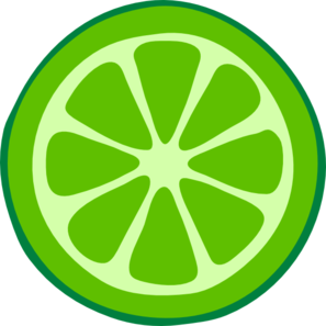 297x297 Lime Slice Clip Art