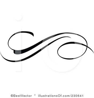 400x420 Ornamental Clipart Swirly Line