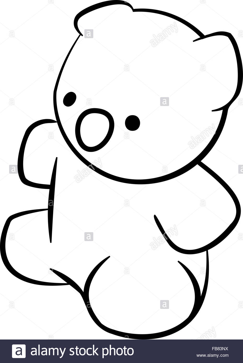 930x1390 Line Drawing Of Teddy Bear Stock Vector Art Amp Illustration, Vector