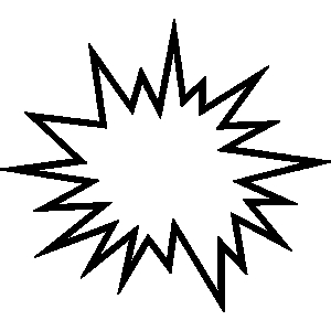300x300 Explosion Star Line Clipart Free Clipart Images