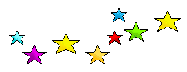 272x105 Star Clipart Colored