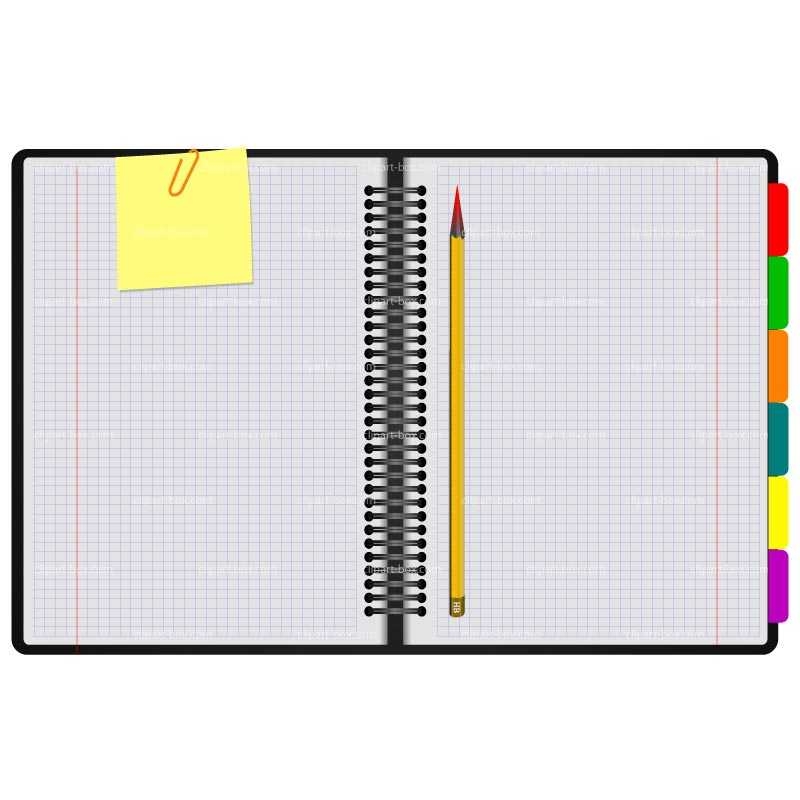 800x800 Notebook And Pencil Clipart