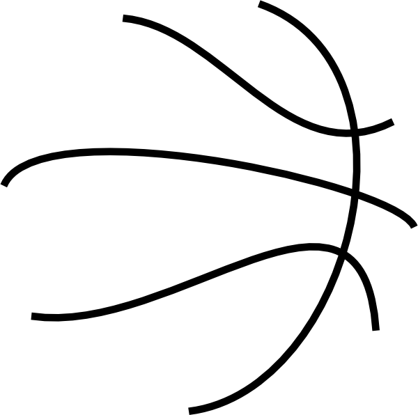 600x596 Bball Lines Clip Art
