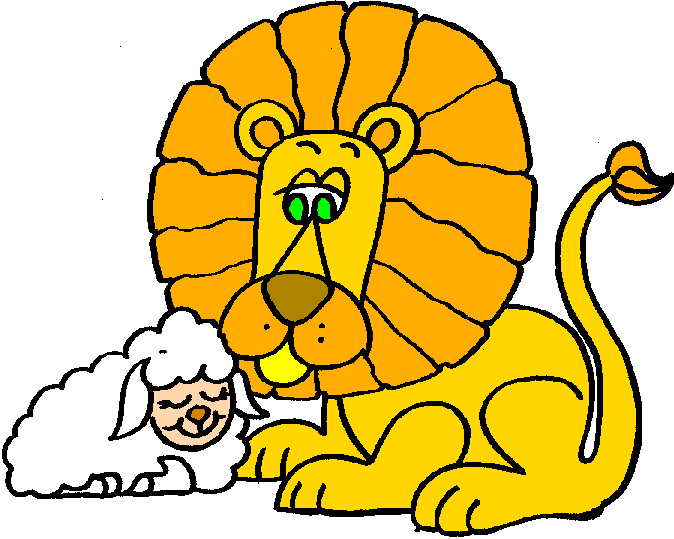 674x539 Lion And Lamb Clipart