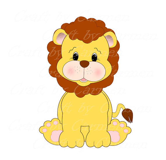 570x550 Lion Clip Art Cute Lion Zoo Jungle Safari Scrapbook