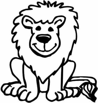 396x420 Lion Cartoon Drawing