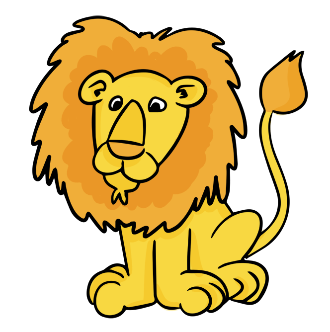 664x668 Cartoon Male Lion Clip Art Clipart Panda