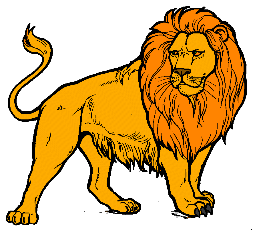 885x805 Free Lion Clipart Image