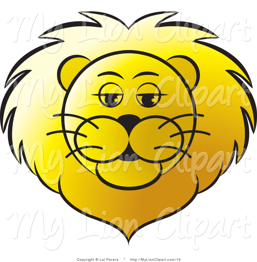 1024x1044 Lion Head Clipart Vector Clipart Of A Golden Lion Face By Lal
