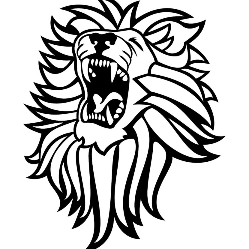 830x830 Lion Clipart Black And White