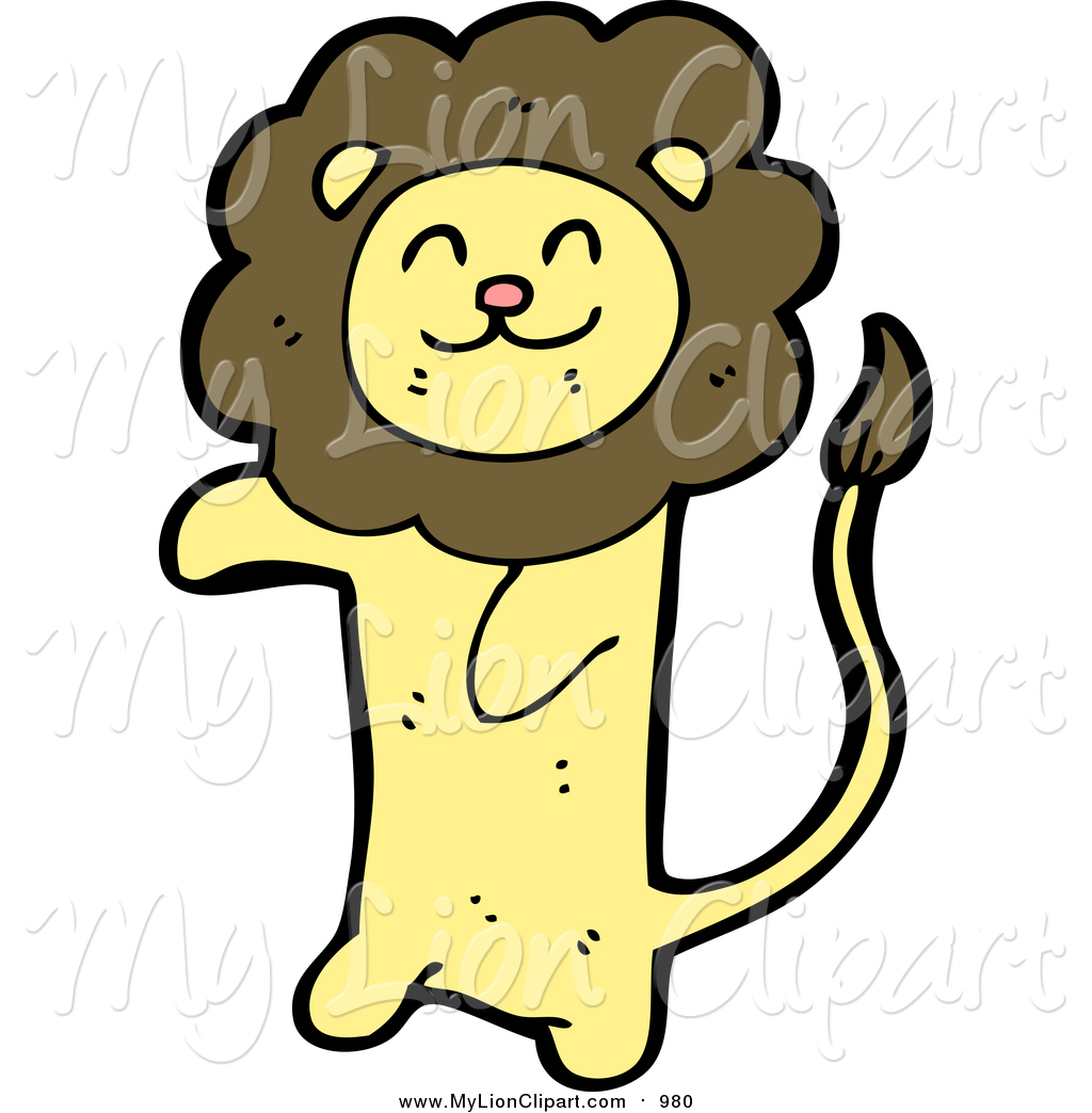 1024x1044 Clipart Of A Cute Lion Standing