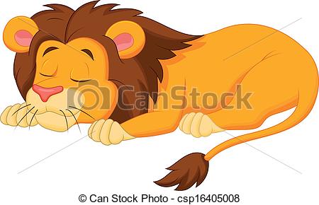 450x290 Sleepy Lion Clipart
