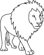 145x180 Free Black And White Animals Outline Clipart