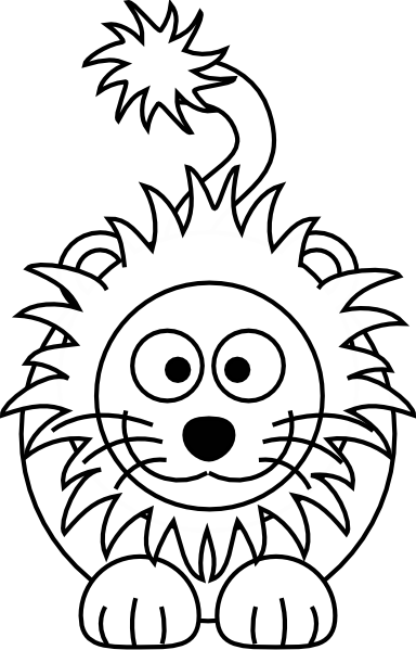 384x599 Cartoon Lion Clip Art