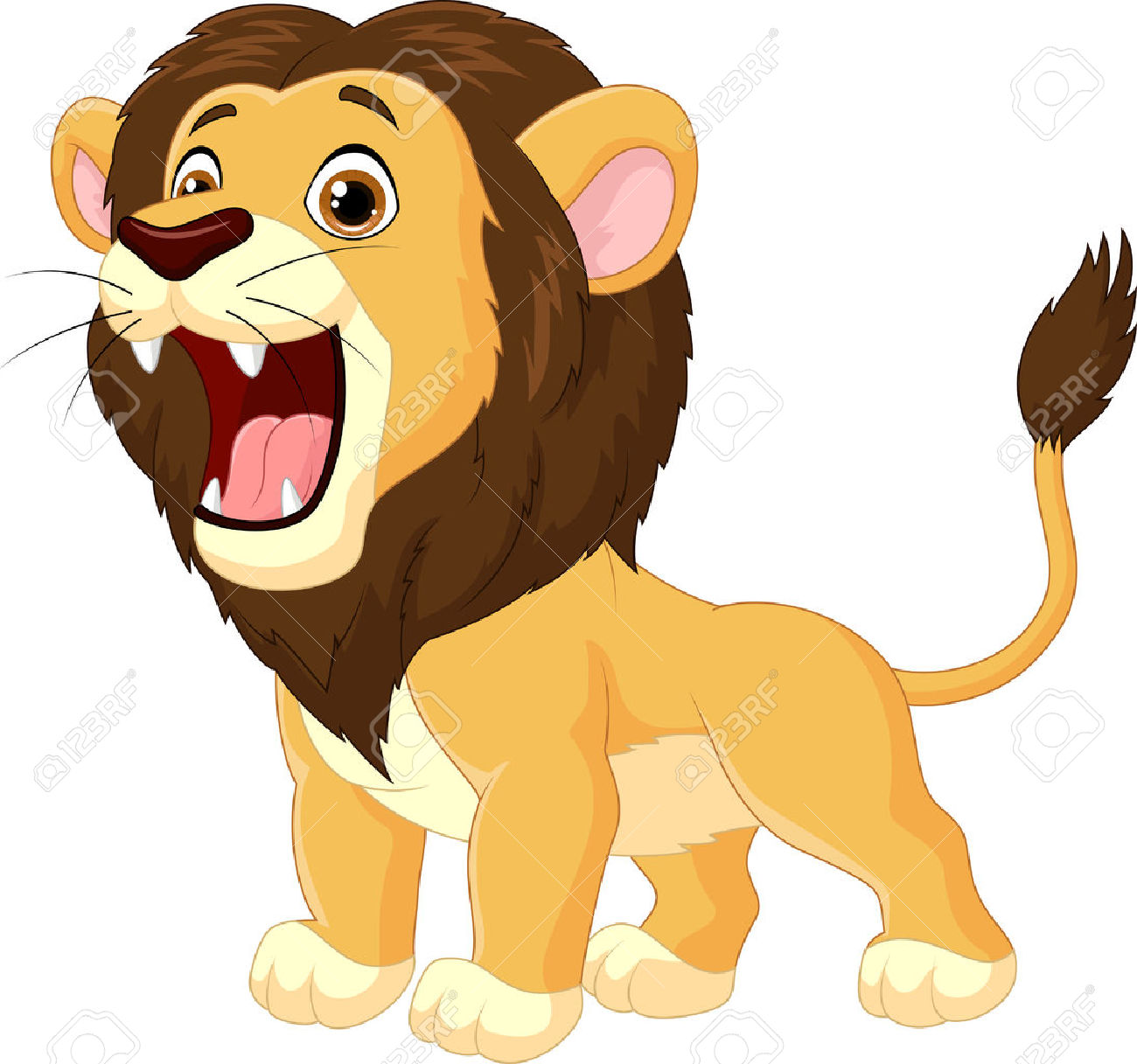 1300x1217 Illistration Clipart Cartoon Lion