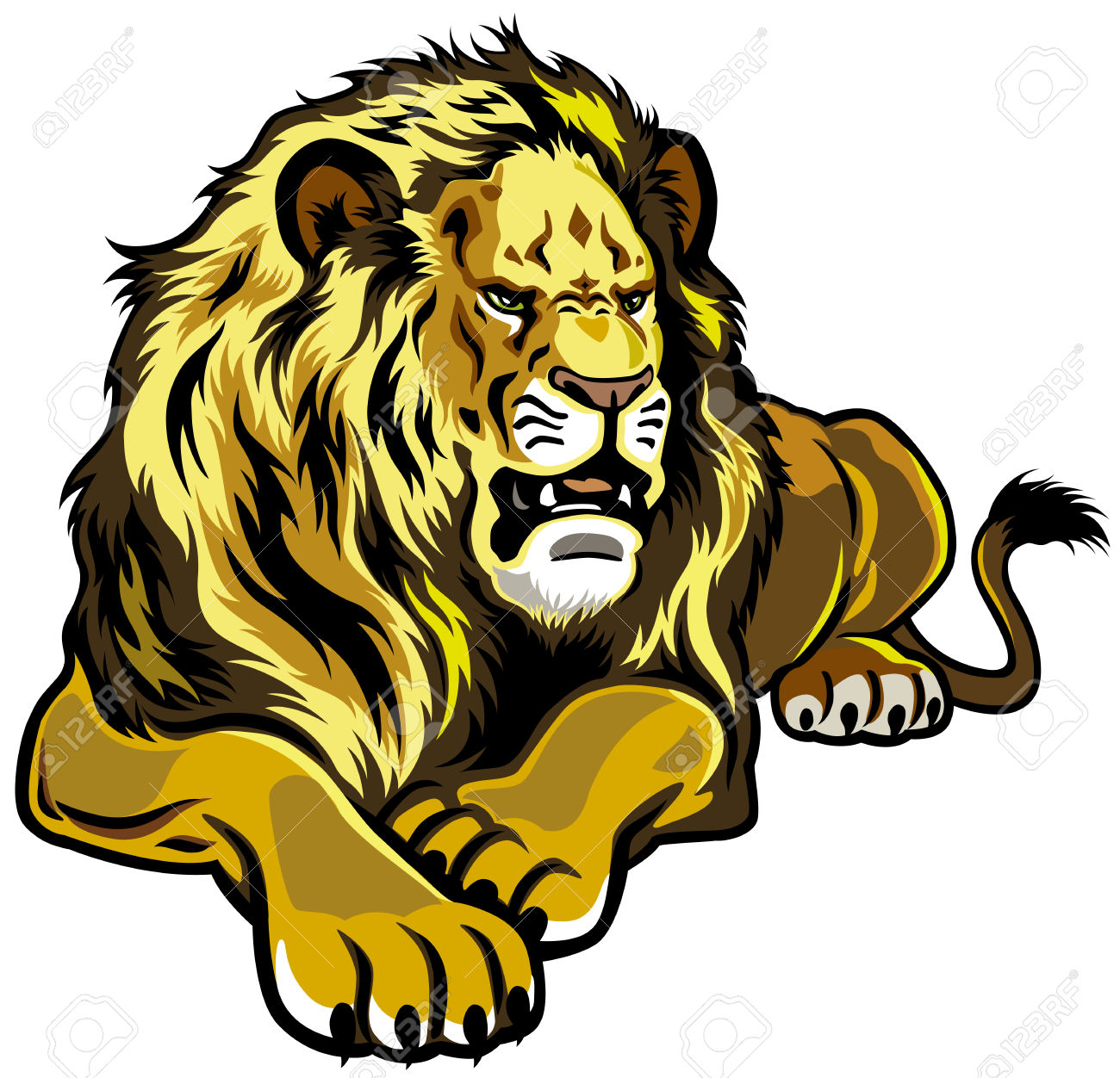 Lion Clipart Roaring | Free download on ClipArtMag