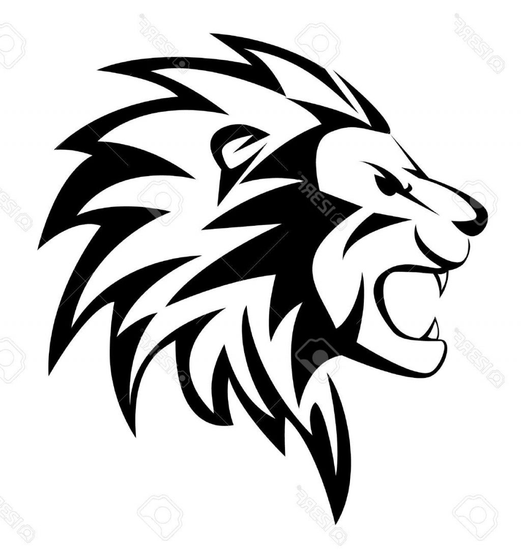 1024x1095 Best 15 Roaring Lion Silhouette Illustration Clipart Image