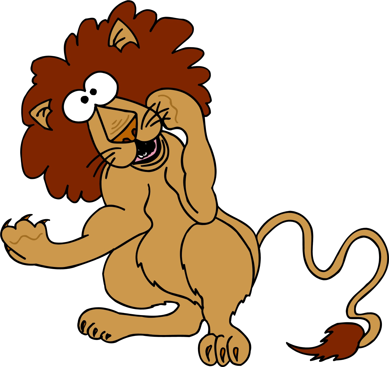 1324x1251 Crazy Lion Cliparts
