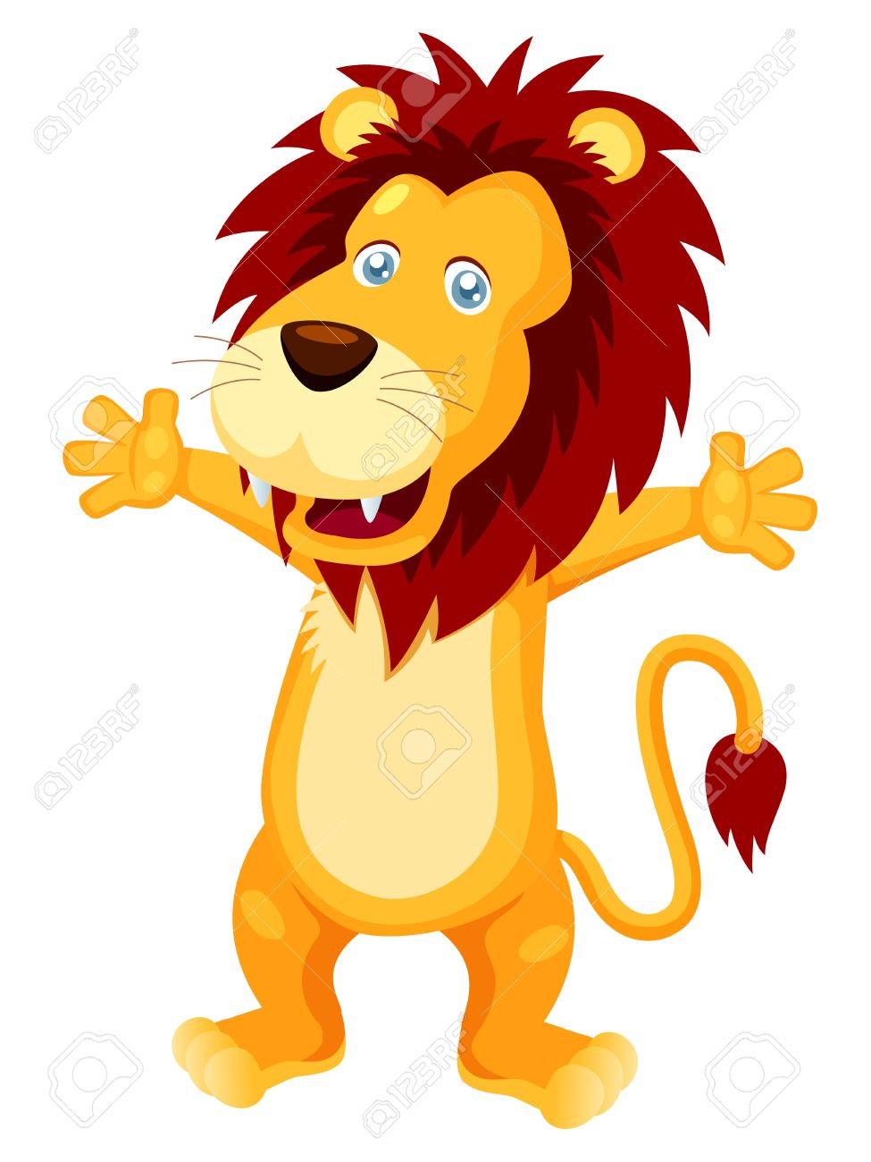 975x1300 Happy Lion Clipart