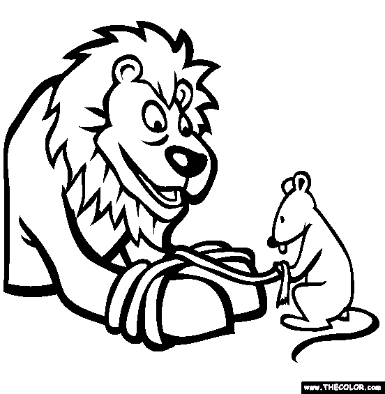 552x565 Coloring Pages Lion And The Mouse Murderthestout