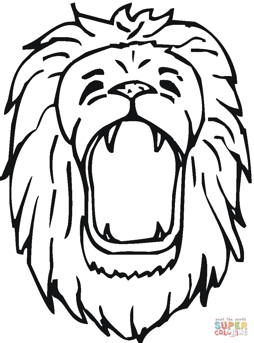 890x1200 Lion Roars Coloring Page Free Printable Coloring Pages