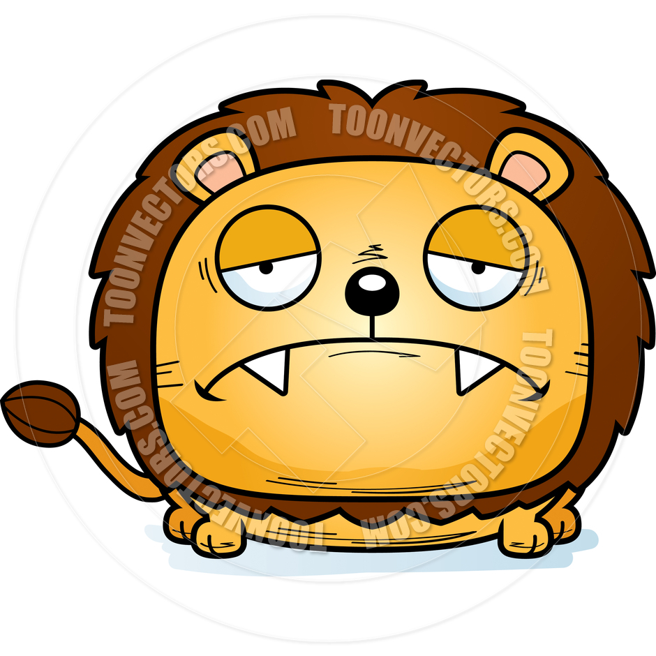 940x940 Cartoon Lion Cub Sad By Cory Thoman Toon Vectors Eps