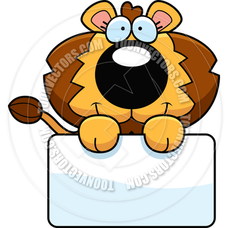 460x460 Cartoon Lion Cub Sign By Cory Thoman Toon Vectors Eps