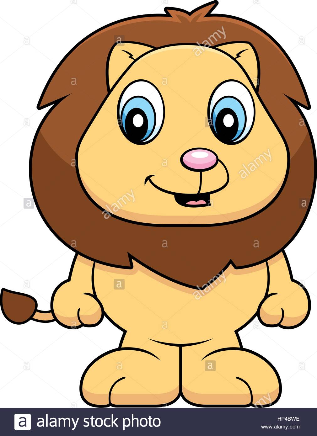 1010x1390 A Cartoon Baby Lion Cub Smiling And Happy Stock Vector Art