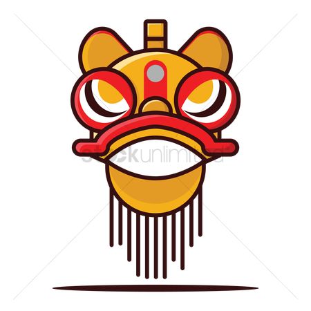 450x450 Free Lion Dance Head Design Stock Vectors Stockunlimited